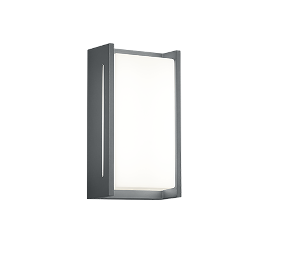 Indus wall light anthracite 8w IP54 3000K