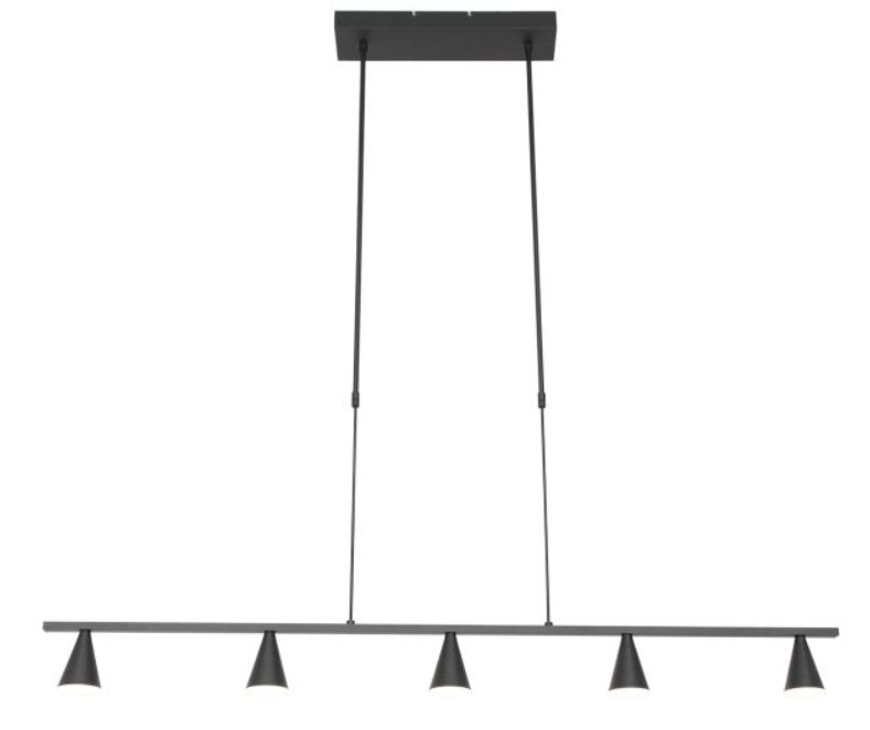 Steinhauer Vortex 5-Light Steel Pendant Light
