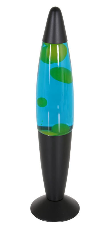 Steinhauer Lava Lamp Volcan Blue/Yellow/Black