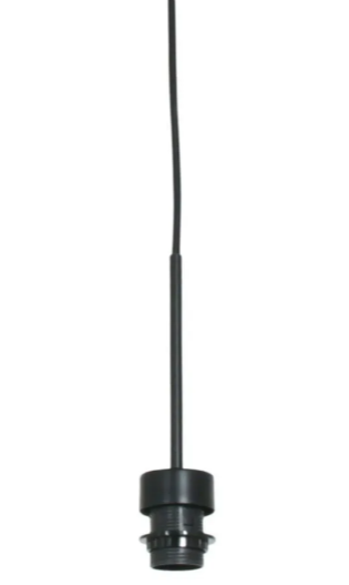 Steinhauer Black Hanging Pendant  (No Shade)