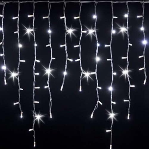 300 LEDs Connectable Icicle Lights White