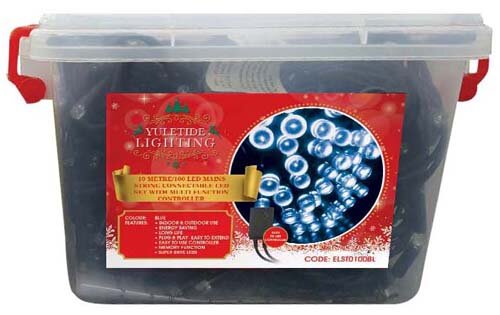 300 LEDs Connectable String Lights Blue with Controller