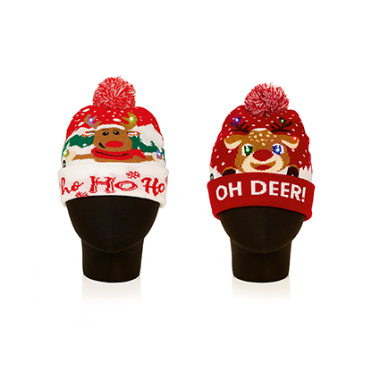 B/O Lit Christmas Hat 
