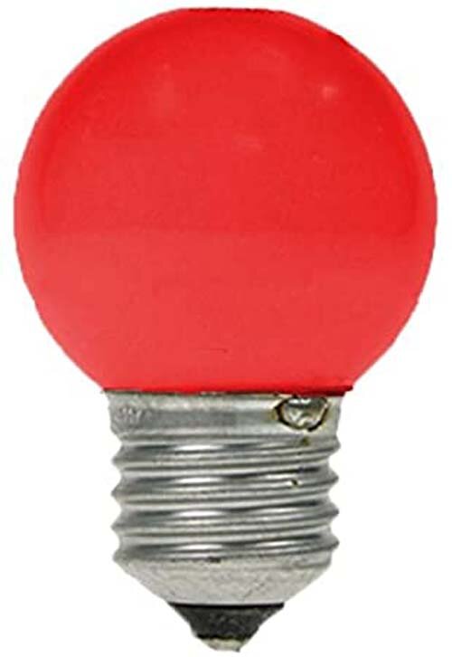 LED E27 1W Golf Ball Red