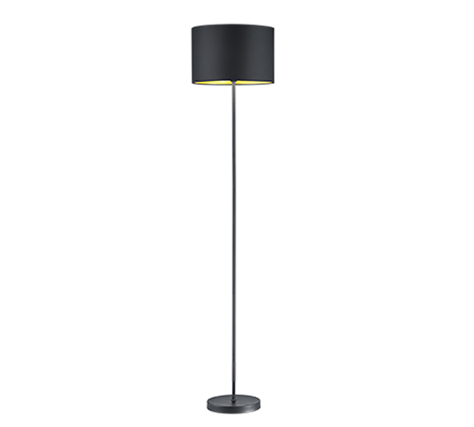 TRIO Floor Lamp Hostel Black Matt