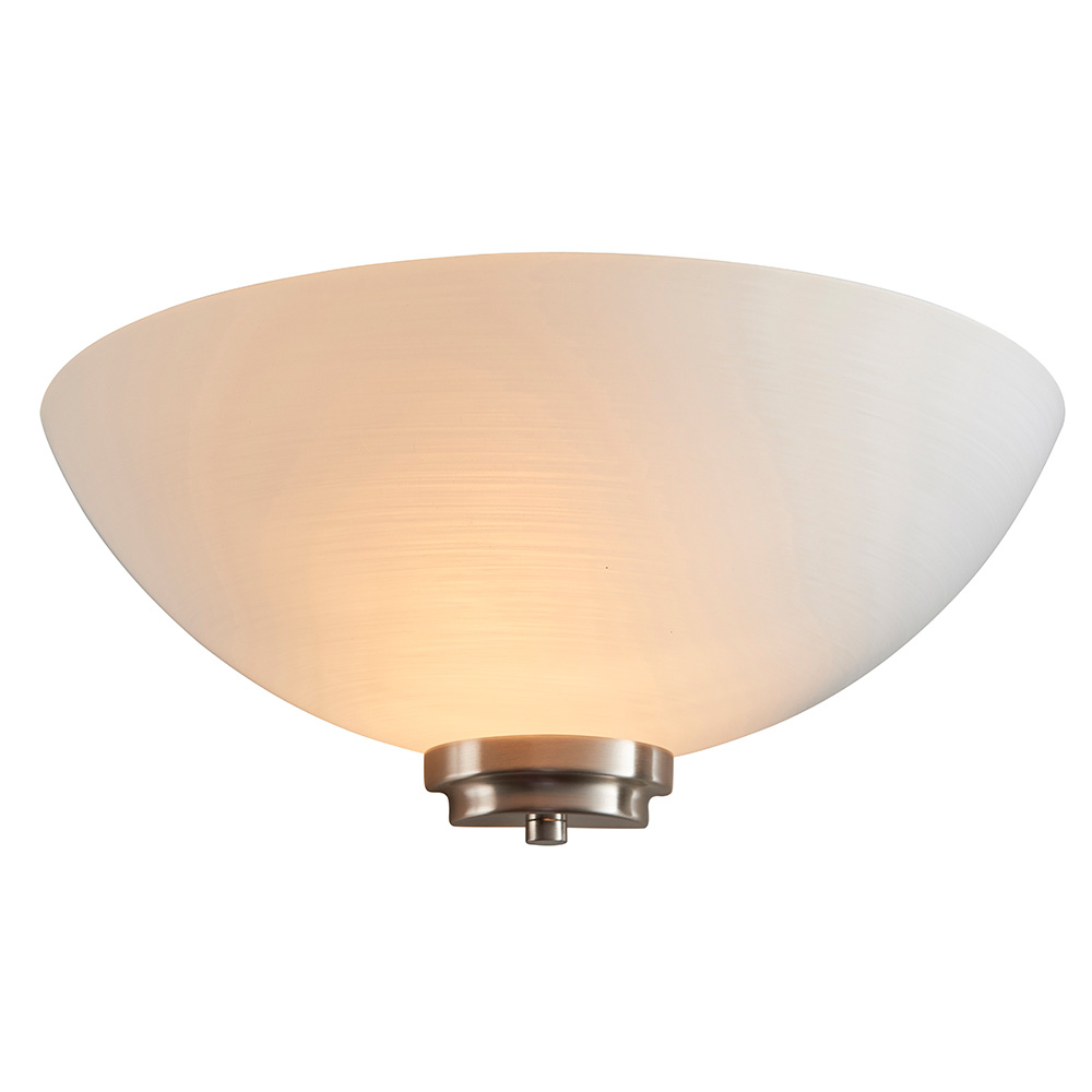 Welles wall light satin chrome finish