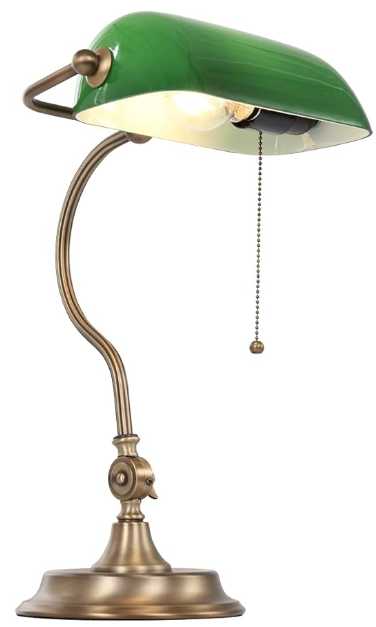 Steinhauer Tafell  Belana E28 Table Lamp Green Gla