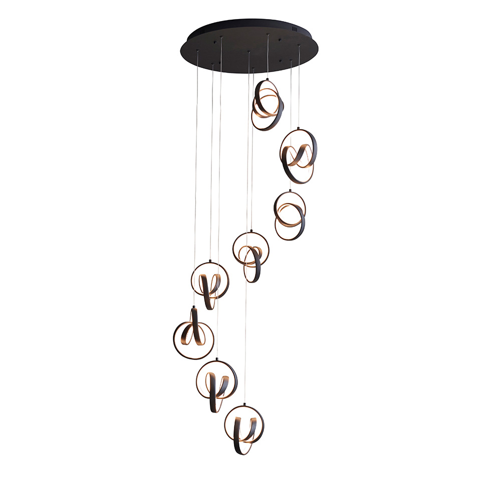 Cosma 8LT Pendant LED BLK