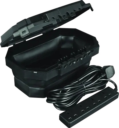 Weatherproof Box with 4 Gang 8 Metre Extension Lead