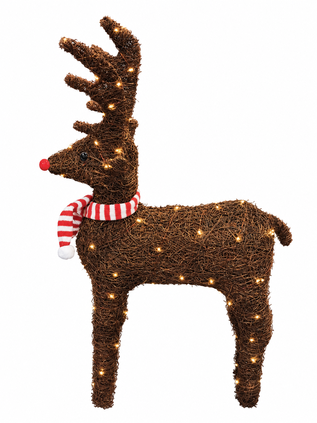 Bling 1.1m Brown Reindeer with Lights