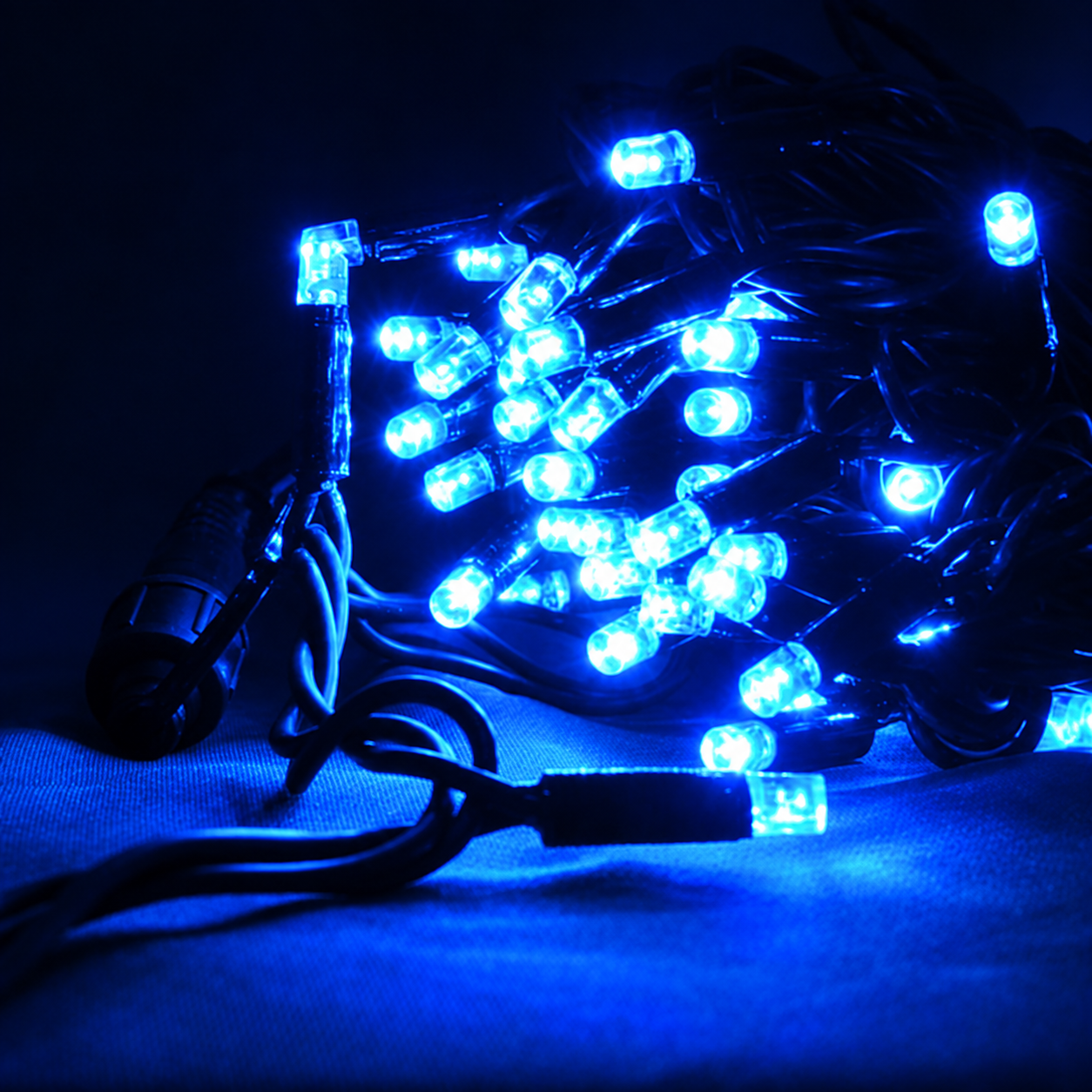 100 LEDs Connectable String Lights Blue with Controller 