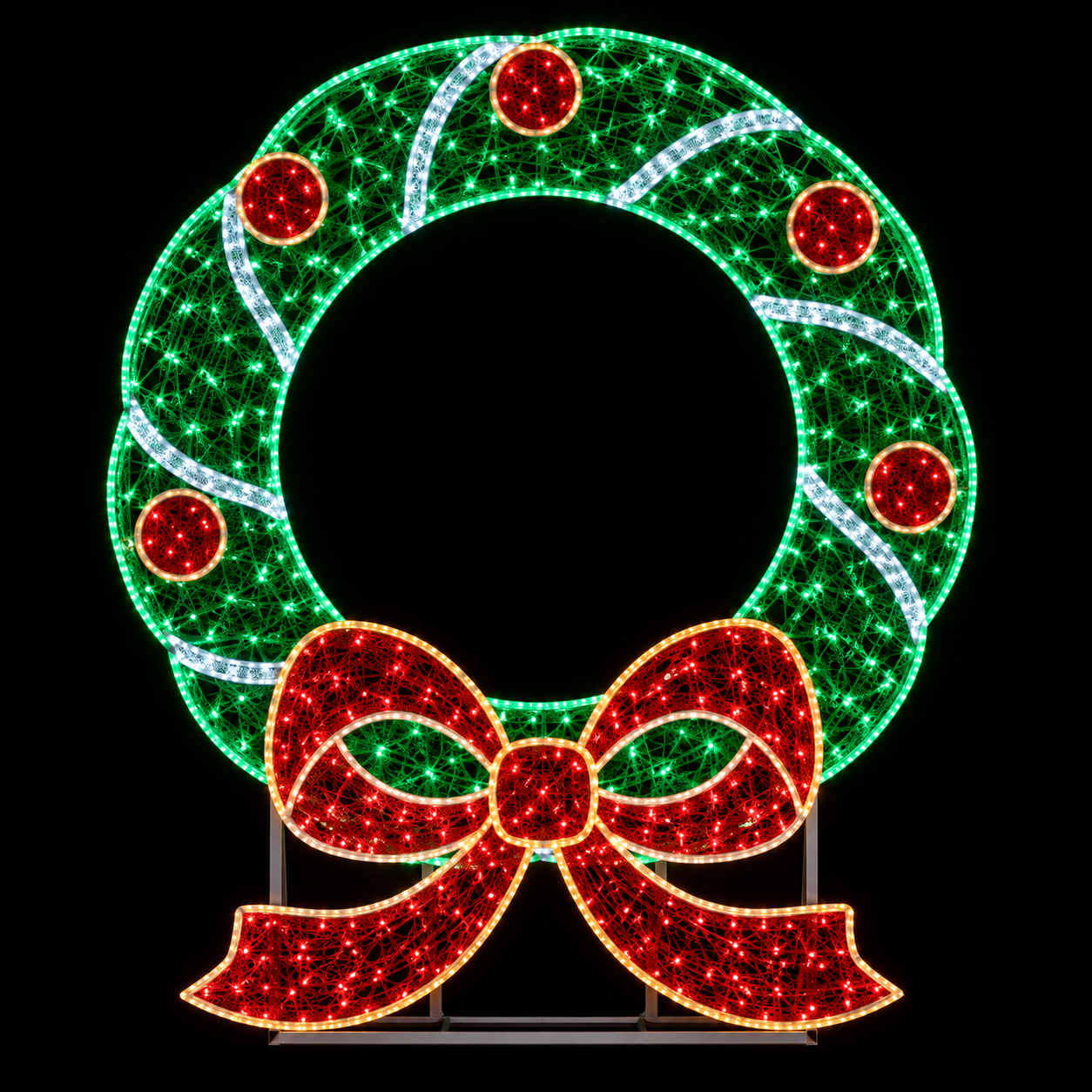 Lit Display Photo Opportunity Wreath 210x180cm