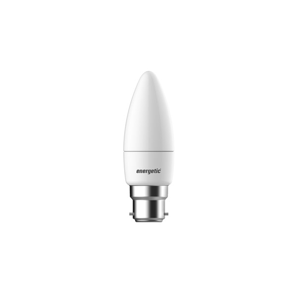 Energetic B22 LED frost candle lamp 5.9W 2700K **