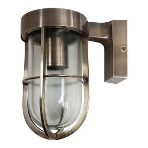 Cast Brass Lantern Bulkhead E27