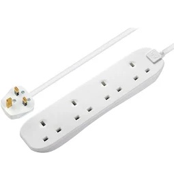 4 Gang 2 Metre Extension Lead