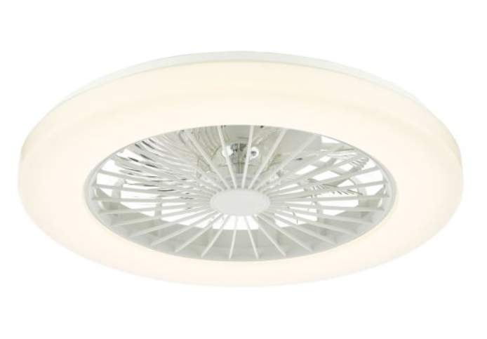 DAR Ceiling Light Fan Medium c/w White Shade