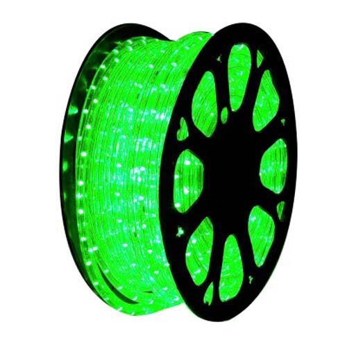 44m LED Rope Light Green 