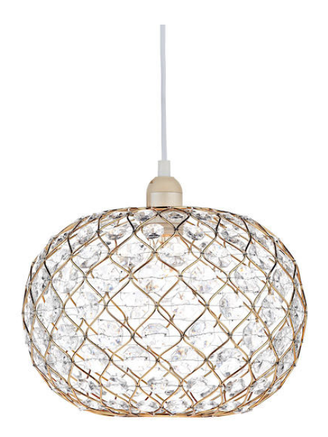 Juanita Acrylic Non Elec Gold Pendant