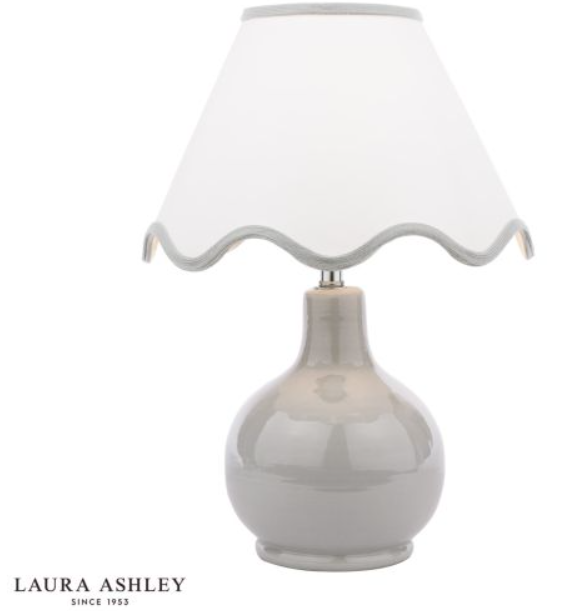 BRAMHOPE TABLE LAMP GREY WITH SHADE