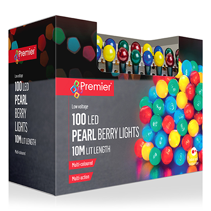 100 Multi-Action Pearl Berry Lights Multi