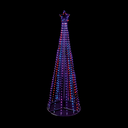 2.1m Multi-Action FlexiBrights Pyramid Tree