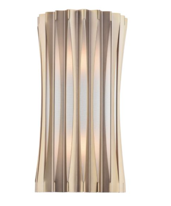 DAR NETRA 2LT WALL LIGHT SATIN BRONZE