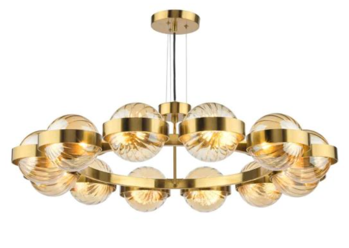 DAR OPHIRA 12L PENDANT BRUSH A/GOLD