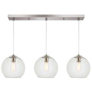 Clear globe 200mm pendant