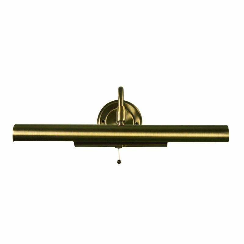 Antique brass picture light