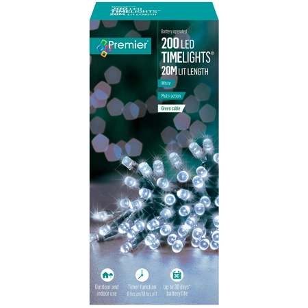 200 B/O Multi-Action Timelights White