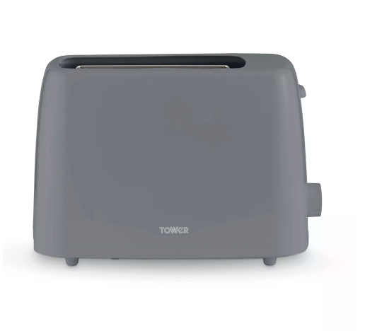Tower Presto 2 Slice Plastic Toaster GREY