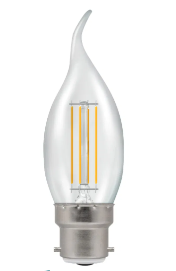 Crompton LED 5.W B22 Bent-Tip  Candle 2700k