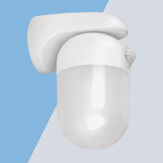Well Glass Eterna PIR IP65 LED Lamp White