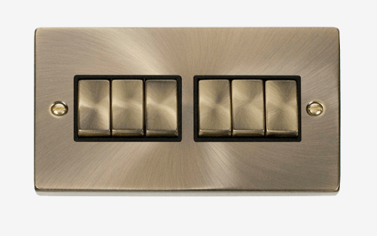 Deco 6g 2w 10AX ingot switch AB