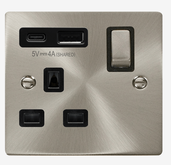 Deco 1G 13A SW SKT 4.2A A&#38;C USB INGOT SC