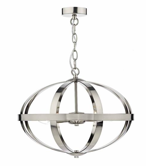 Symbol three light satin chrome