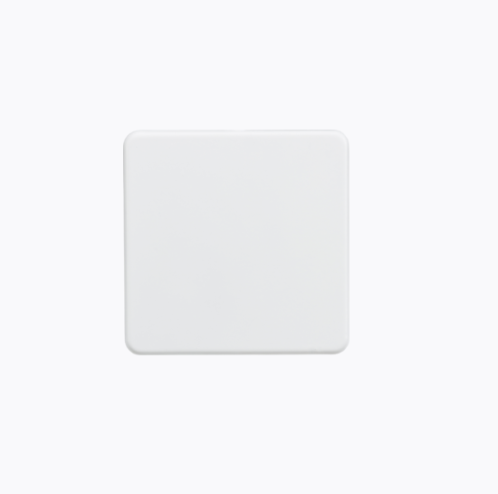 Screwless 1G blanking Plate Matt White