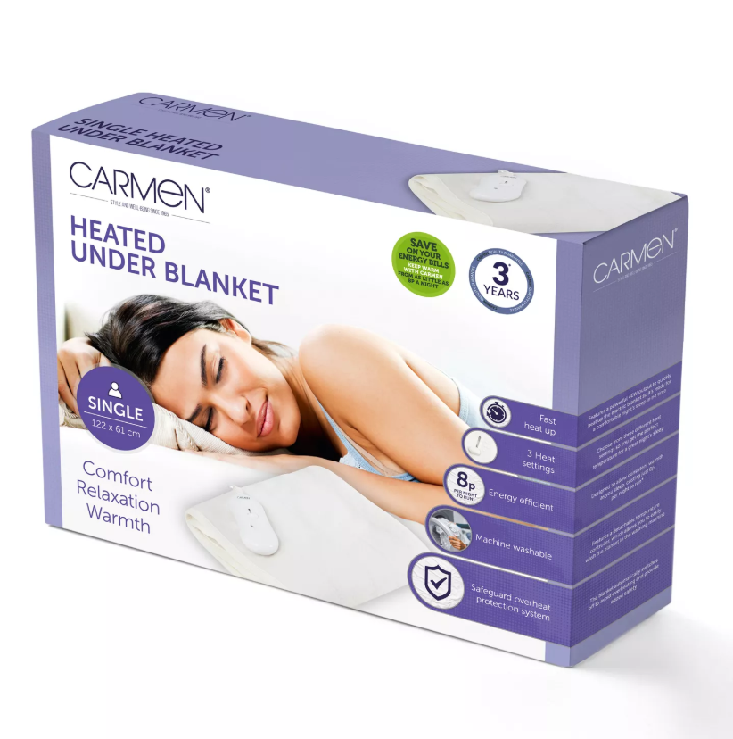 Carmen Single Heated Underblanket