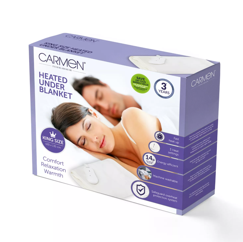 Carmen King Heated Underblanket