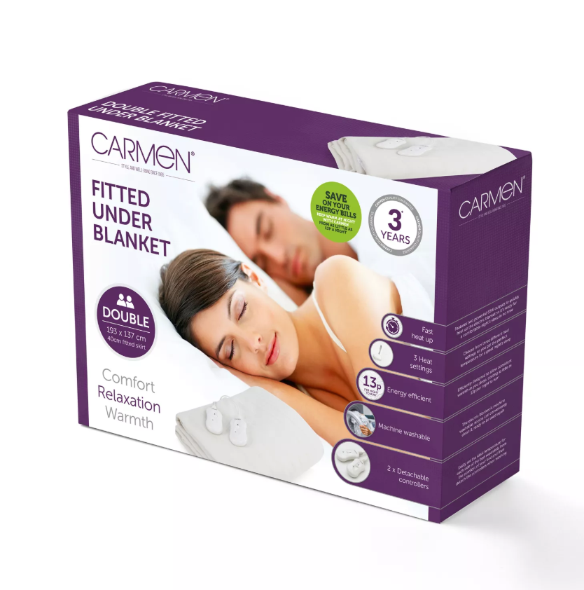 Carmen Double Fitted Heated Underblanket