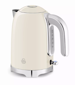 Swan Solace 1.7L Stainless Steel   Kettle- Cream
