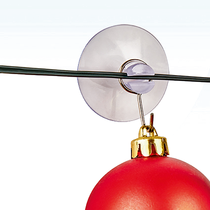 6pc 43mm Suction Cup with Metal Hook and Slot